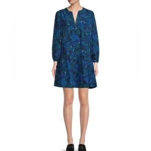 Women’s Size 4-6 Blue Tier Cotton Dress By Time & Tru NWT